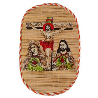 Jesus And Mother Marry Bamboo Design Hand Crafted Modern Interior Wall Hangings