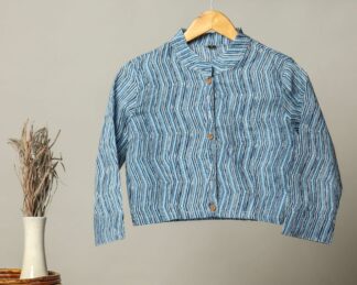 Handmade Block Print Cotton for Women ? Ethnic Floral Printed Top with Long Sleeves